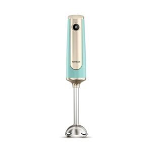 Havells CRAFT Hand Blender|50% Quieter Operation|Easy Blending with 300 Watt Power|Food Grade Material - SS304 Shaft and Blade|Ergonomic One Button Operation (Blue & Gold)