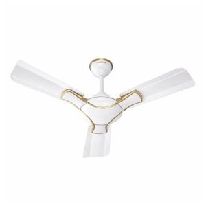 ACTIVA Corolla Pearl Ivory 650 RPM High Speed (36 Inch) 900 MM Sweep Anti Dust Coating Ceiling Fan